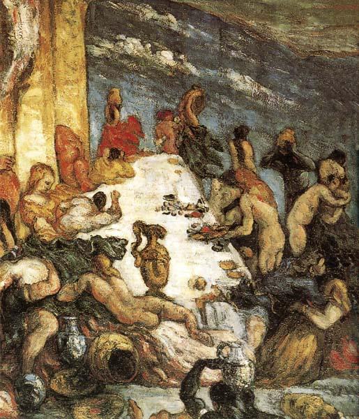 Paul Cezanne Le Festin oil painting picture